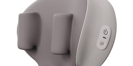 Wireless Neck and Shoulder Kneading Massage Pillow with Ergonomic Contour Design for Home Office and Full Body Relaxation (Taupe) Tyack eCommerce Solutions