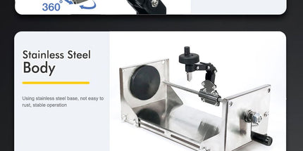Multifunctional Glass Bottle Cutter with Hand Crank Wheel, Adjustable Stainless Steel Cutting Tool for DIY Crafting, Horizontal and Vertical Cutting of Round and Square Bottles up to 325mm, Ideal for Home Decor Projects (Silver) Tyack eCommerce Solutions