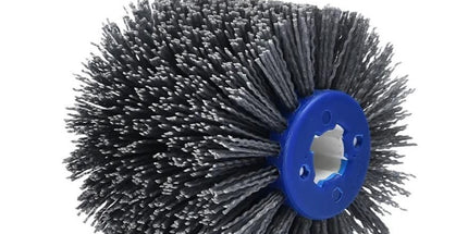 Nylon Abrasive Wire Drum Polishing Wheel for Portable Belt Sander and Angle Grinder, Rotary Brush for Wood Sanding, Metal Drawing, Rust Removal, Deburring and Surface Finishing (M14 Kit with 2 Wire Drawing Wheels) Tyack eCommerce Solutions