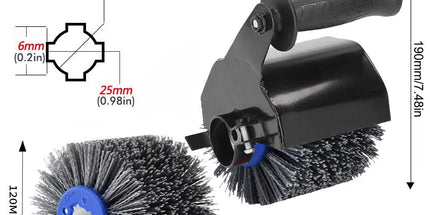 Nylon Abrasive Wire Drum Polishing Wheel for Portable Belt Sander and Angle Grinder, Rotary Brush for Wood Sanding, Metal Drawing, Rust Removal, Deburring and Surface Finishing (UNC Thread (2 Wheels)) Tyack eCommerce Solutions