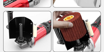Nylon Abrasive Wire Drum Polishing Wheel for Portable Belt Sander and Angle Grinder, Rotary Brush for Wood Sanding, Metal Drawing, Rust Removal, Deburring and Surface Finishing (UNC Thread (2 Wheels)) Tyack eCommerce Solutions