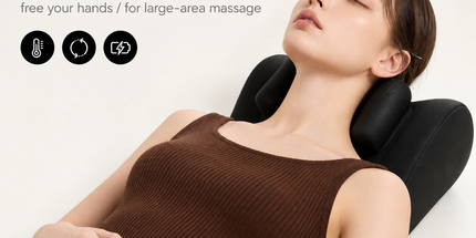 Wireless Neck Shoulder Massage Pillow with Heat, Ergonomic Shiatsu Kneading Cushion for Office Home Travel, Multi-Position Back Lumbar Leg Relaxation (Black) Tyack eCommerce Solutions