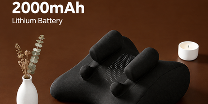 Wireless Neck Shoulder Massage Pillow with Heat, Ergonomic Shiatsu Kneading Cushion for Office Home Travel, Multi-Position Back Lumbar Leg Relaxation (Black) Tyack eCommerce Solutions