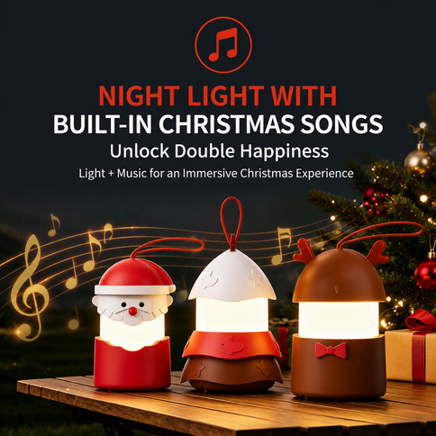 White Christmas Music LED Lantern