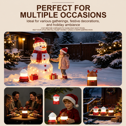White Christmas Music LED Lantern