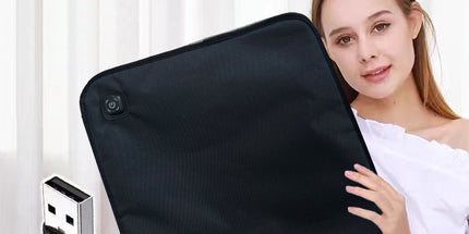 USB-Powered Heated Seat Cushion with Adjustable Temperature, Waterproof Oxford Fabric, Non-Slip Bottom for Office, Home, Outdoor Folding Chairs, Winter Warmth Solution (43×90cm)