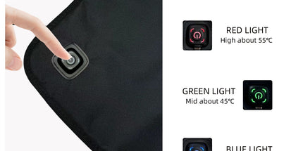 USB-Powered Heated Seat Cushion with Adjustable Temperature, Waterproof Oxford Fabric, Non-Slip Bottom for Office, Home, Outdoor Folding Chairs, Winter Warmth Solution (43×90cm)