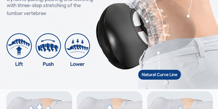 Smart EMS Lumbar Massager with Heat, Airbag Traction and Pulse Modes for Home Relaxation, Muscle Relief and Daily Back Comfort (Flagship Model) Tyack eCommerce Solutions