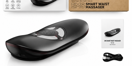 Smart EMS Lumbar Massager with Heat, Airbag Traction and Pulse Modes for Home Relaxation, Muscle Relief and Daily Back Comfort (Flagship Model) Tyack eCommerce Solutions