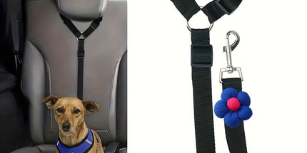Dog Seat Belt for Car, Pet Car Safety Restraint with Adjustable Straps and Zinc Alloy Hook, Perfect for Securing Your Dog in Vehicle, Ideal Car Safety Strap for Small to Large Dogs, Great Christmas Gift for Pet Lovers (Pink)