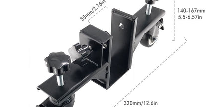 Adjustable Door Installation Roller Tool with 360° Swivel Brake Casters, U-Shaped Clamp for Heavy Wooden Door Lifting, Moving and Positioning During Indoor Setup (2PCS) Tyack eCommerce Solutions
