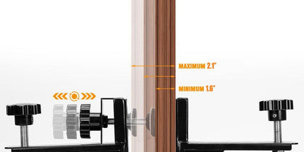 Adjustable Door Installation Roller Tool with 360° Swivel Brake Casters, U-Shaped Clamp for Heavy Wooden Door Lifting, Moving and Positioning During Indoor Setup (2PCS) Tyack eCommerce Solutions