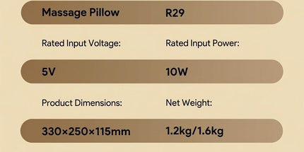 Multifunctional Neck Shoulder Massage Pillow with Heat Support for Home Relaxation, Ideal for Bed Sofa Lounging and Full Body Comfort (Beige) Tyack eCommerce Solutions
