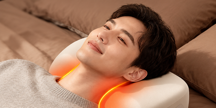Multifunctional Neck Shoulder Massage Pillow with Heat Support for Home Relaxation, Ideal for Bed Sofa Lounging and Full Body Comfort (Beige) Tyack eCommerce Solutions