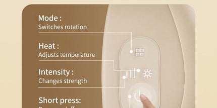 Multifunctional Neck Shoulder Massage Pillow with Heat Support for Home Relaxation, Ideal for Bed Sofa Lounging and Full Body Comfort (Beige) Tyack eCommerce Solutions