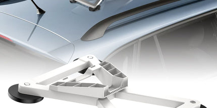 Magnetic Vehicle Mount for Starlink Mini, Aluminium Alloy Car Mount with 4 Heavy-Duty Magnetic Bases, X-Shape Stable Bracket for Outdoor Travel, Marine and Off-Road Use (White) Tyack eCommerce Solutions