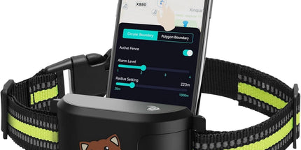 GPS Smart Pet Fence Training Collar with Wireless Boundary Control, Bluetooth App Customization, and Rechargeable Battery for Outdoor Dog Training and Safety (Black) Tyack eCommerce Solutions