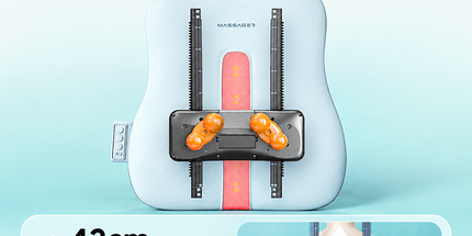 Wireless Multi-Zone Back and Lumbar Massager with Ergonomic Curved Design for Home Office Travel and Full-Body Muscle Relaxation (Cream White) Tyack eCommerce Solutions