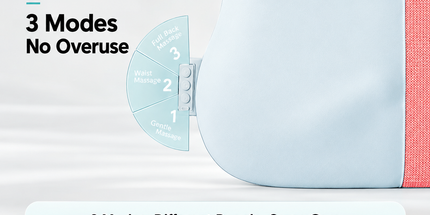 Wireless Multi-Zone Back and Lumbar Massager with Ergonomic Curved Design for Home Office Travel and Full-Body Muscle Relaxation (Cream White) Tyack eCommerce Solutions