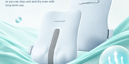 Wireless Multi-Zone Back and Lumbar Massager with Ergonomic Curved Design for Home Office Travel and Full-Body Muscle Relaxation (Cream White) Tyack eCommerce Solutions