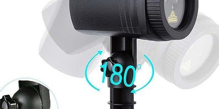 Outdoor Waterproof Laser Projection Light with RGB Dynamic Starry Sky Effect – Ideal for Garden, Lawn, Patio, Christmas Tree, and Party Decoration with Remote Control and Timer (White)