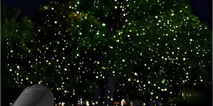 Outdoor Waterproof Laser Projection Light with RGB Dynamic Starry Sky Effect – Ideal for Garden, Lawn, Patio, Christmas Tree, and Party Decoration with Remote Control and Timer (White)