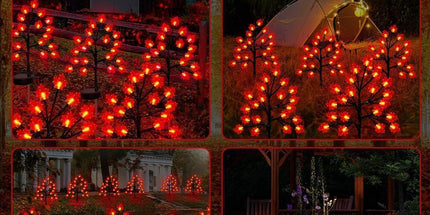 Transform Your Outdoor Space with Solar Maple Leaf Stake Lights – Charming Warm Pathway Decor with 20 LEDs Per Leaf, Auto On/Off, and IP65 Weatherproof Design for Gardens, Patios, and Camping Nights (3PCS, Large Maple Leaf)
