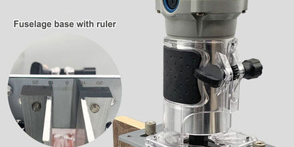 Multifunctional Aluminum Router Base Slotting Jig for Woodworking, Adjustable Trimming Machine Base with Scale for Furniture Making, Cabinet Installation, Hidden Connector Grooving and Hardware Pre-installation (Slotting Jig with Transparent Guard, S) Tyack eCommerce Solutions