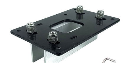 Multifunctional Aluminum Router Base Slotting Jig for Woodworking, Adjustable Trimming Machine Base with Scale for Furniture Making, Cabinet Installation, Hidden Connector Grooving and Hardware Pre-installation (Slotting Jig with Transparent Guard, S) Tyack eCommerce Solutions