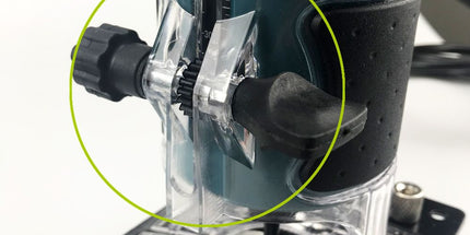 Multifunctional Aluminum Router Base Slotting Jig for Woodworking, Adjustable Trimming Machine Base with Scale for Furniture Making, Cabinet Installation, Hidden Connector Grooving and Hardware Pre-installation (Slotting Jig with Transparent Guard, S) Tyack eCommerce Solutions