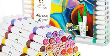 Deli Quick Drying Acrylic Paint Markers Paint Pens Set for Wood, Rock, Canvas, Pens,12 Colors Tyack eCommerce Solutions