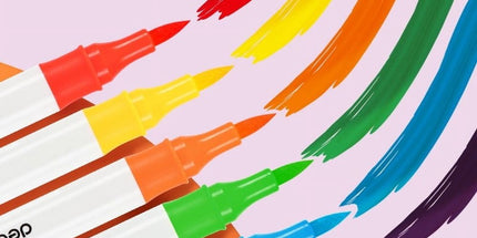 Deli Quick Drying Acrylic Paint Markers Paint Pens Set for Wood, Rock, Canvas, Pens,12 Colors Tyack eCommerce Solutions