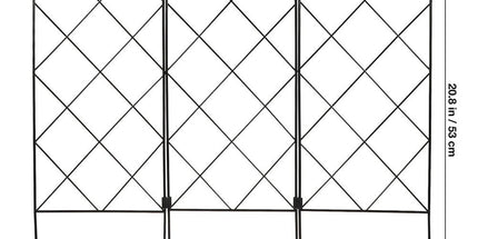 Durable Iron Garden Trellis Black Climbing Stand for Plants 2Pcs Tyack eCommerce Solutions