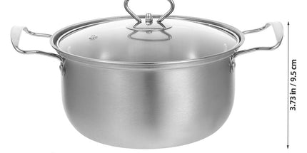 1Set Lightweight Stainless Steel Kitchen Pot Set Includes Frying Pan and Stock Pot Tyack eCommerce Solutions