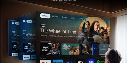 SKYWORTH 40" E5500H EyeCare Smart Google TV, 1080P FHD, HDR10 HLG, Find-My Remote, AI Picture Processing, Dolby Audio, Screen Casting, Bezel Less Design, Voice Control