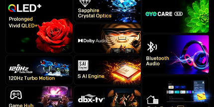 SKYWORTH Q6600H 60" - QLED+ 4K Smart Google TV, Gen 5 Quantum Dot, 120Hz Refresh Rate, AI-Powered Picture, Dolby Audio DBX-tv Audio, Voice Control, Screen Casting, HDR, Eco-Friendly Design Tyack eCommerce Solutions