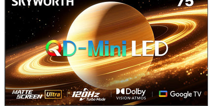 SKYWORTH 75X6600H QD-Mini LED 4K Smart TV, Matte Anti-Glare Display, 120Hz Turbo Mode, AI 4K Upscaling, AI Color Enhancement，Google TV, Dolby Atmos+Dolby Vision, 30W Speakers，HDMI2.1 Tyack eCommerce Solutions