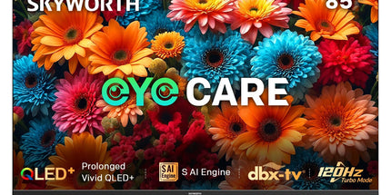 SKYWORTH Q6600H 85" - QLED+ 4K Smart Google TV, Gen 5 Quantum Dot, 120Hz Refresh Rate, AI-Powered Picture, Dolby Audio DBX-tv Audio, Voice Control, Screen Casting, HDR, Eco-Friendly Design Tyack eCommerce Solutions