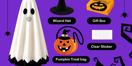 Halloween Ghost Goose Outfit Kit, Perfect for Dressing Up Porch Statues for Spooky Holiday Decor, 55*35*35 (white) Tyack eCommerce Solutions