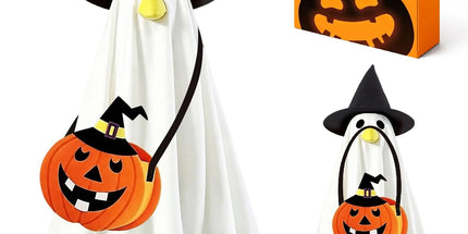 Halloween Ghost Goose Outfit Kit, Perfect for Dressing Up Porch Statues for Spooky Holiday Decor, 55*35*35 (white) Tyack eCommerce Solutions