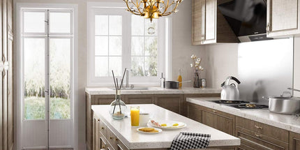 Crystal Chandelier Vintage, 3 Lights, Gold