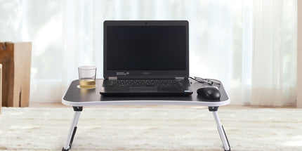Laptop Bed Desk with Storage and foldable legs for Adults, Kids & Home Office