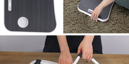 Laptop Bed Desk with Storage and foldable legs for Adults, Kids & Home Office