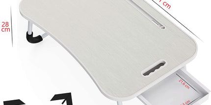 Laptop Bed Desk with Storage and foldable legs for Adults, Kids & Home Office