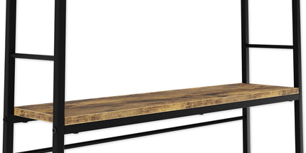 CARLA HOME Large Wine Rack for 20 Bottles with Wood Countertop and Sturdy Metal Frame