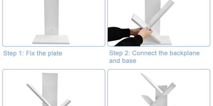 CARLA HOME 5-Tier Tree Bookshelf Storage Rack for Home Office or Bedroom (White)