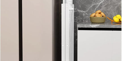 CARLA HOME 3-Tier Foldable Storage Shelf with Wheels for Kitchen, Garage, Pantry or Basement (White)