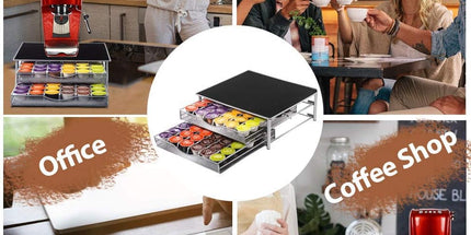 CARLA HOME K-Cup Coffee Pod Drawer for 72 Coffee Pods Storage for Home Kitchen Counter Organizer