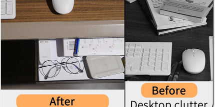 CARLA HOME 3‑Pack Under Desk Storage Drawers Hidden Pull‑Out Organizer for Office & Home