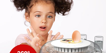 CARLA HOME 18 Egg Incubator with Automatic Turning, LED Display, Humidity & Temperature Control, Auto Water System & Built-in Egg Candler for Chicken, Duck, Quail, Goose